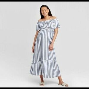 Striped Maternity Dress